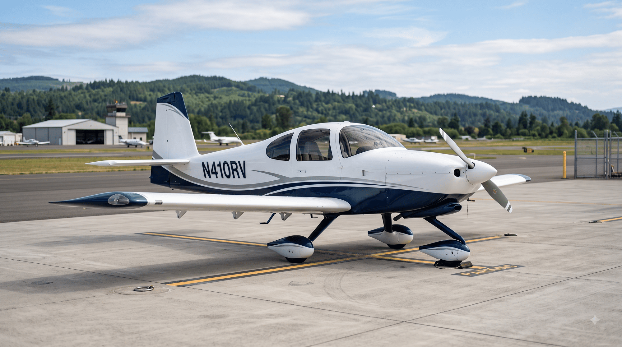 Image of plane on ramp
